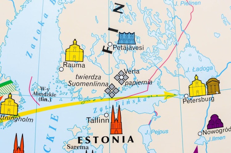 Dziedzictwo kulturowe Europy. Dwustronna mapa ścienna wydawnictwa Nowa Era. Fragment 4