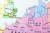 Europa wczesnośredniowieczna / Europa Karola Wielkiego. Dwustronna mapa ścienna wydawnictwa Nowa Era. Fragment 9