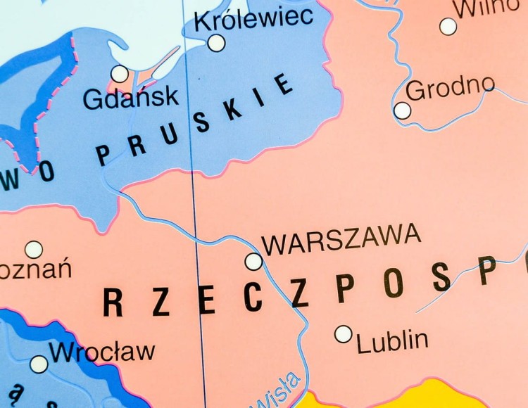 Europa w dobie rewolucji francuskiej / W epoce absolutyzmu oświeconego. Dwustronna mapa ścienna wydawnictwa Nowa Era. Fragment 2