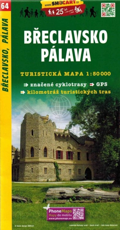 Brzecław, Palawa / Breclavsko, Palava. Mapa turystyczna 64 wydawnictwa Shocart. Okładka