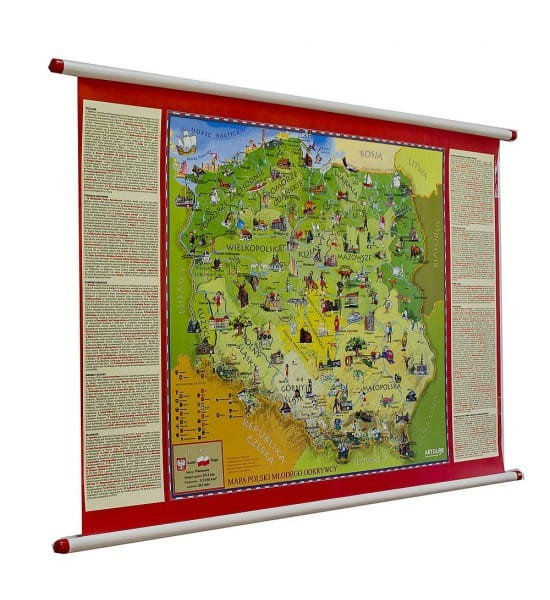 Polska Młodego Odkrywcy. Mapa ścienna dla dzieci S. Producent: ArtGlob. Całość 2