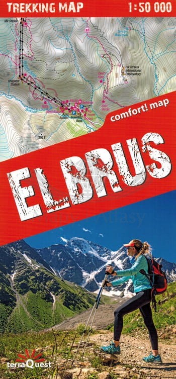 Elbrus 1:50 000. Laminowana mapa turystyczna. TerraQuest