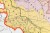 Polska dzielnicowa. Mapa ścienna na płótnie. Fragment 3