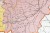 Polska dzielnicowa. Mapa ścienna na płótnie. Fragment 4