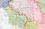 Polska dzielnicowa. Mapa ścienna na płótnie. Fragment 6