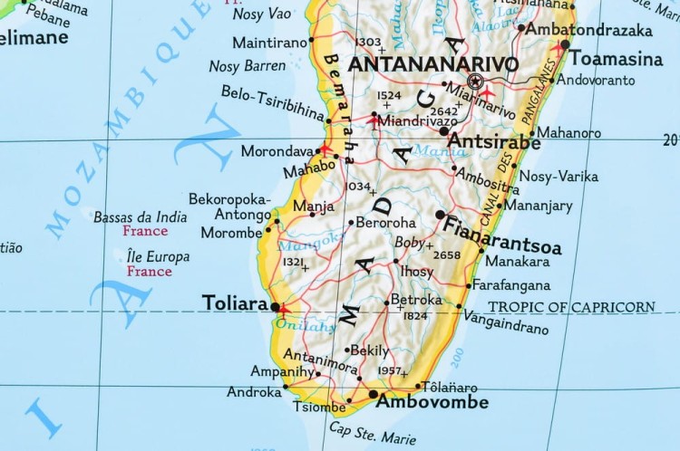 Afryka. Mapa polityczna w wersji magnetycznej. Wydawnictwo: National Geographic. Fragment 9