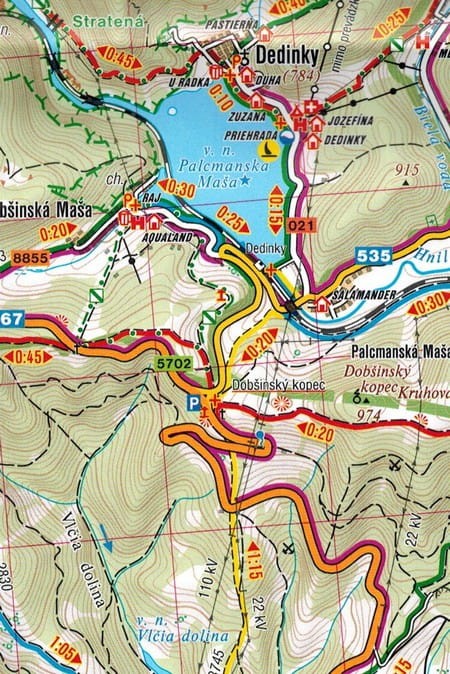 Słowacki Raj 1:40 000. Mapa turystyczna 474 wydawnictwa Shocart. Fragment 1