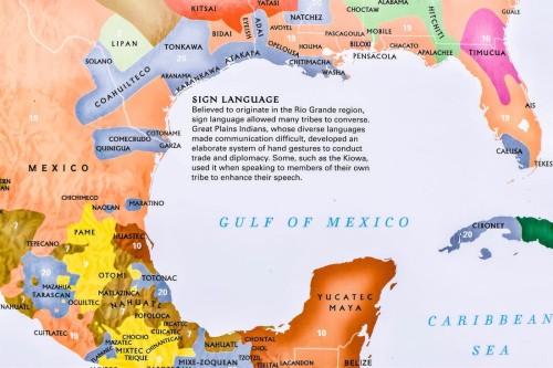 Kultura India. Mapa ścienna wydawnictwa National Geographic. Fragment 1