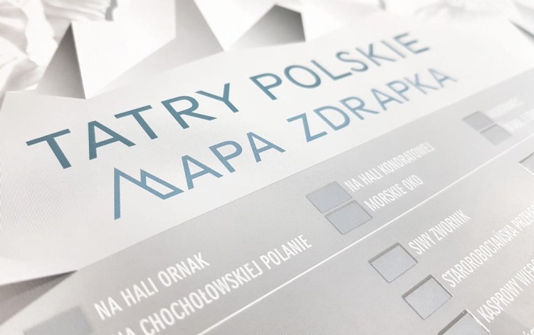 Mapa Zdrapka Szlaki Tatr. Mapa 3