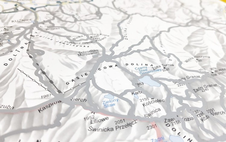 Mapa Zdrapka Szlaki Tatr. Mapa 1