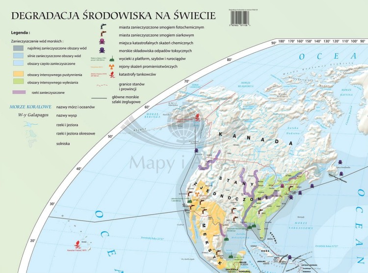 Degradacja środowiska na świecie. Fototapeta samoprzylepna. Fragment 2
