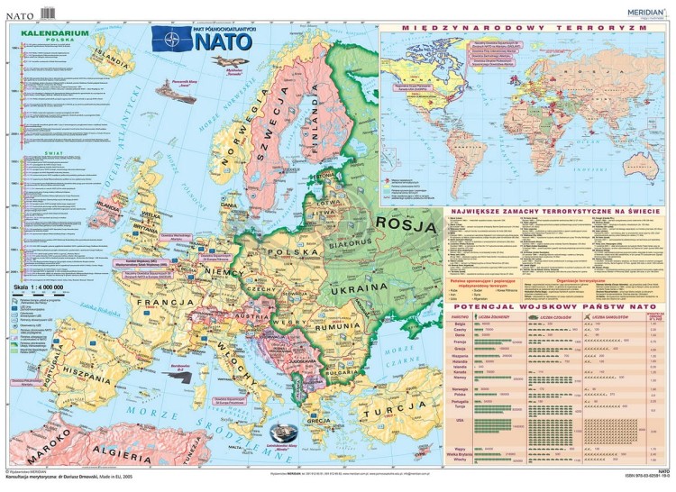 NATO - Międzynarodowy terroryzm. Fototapeta samoprzylepna. Fragment 2