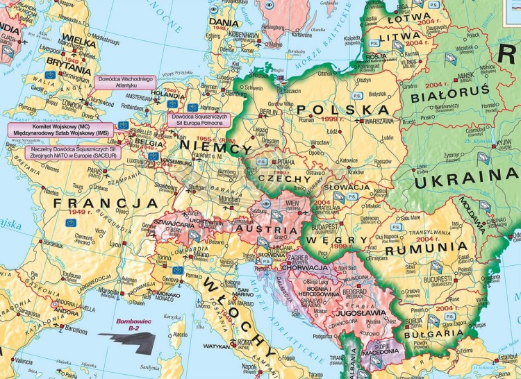 NATO - Międzynarodowy terroryzm. Fototapeta samoprzylepna. Fragment 1