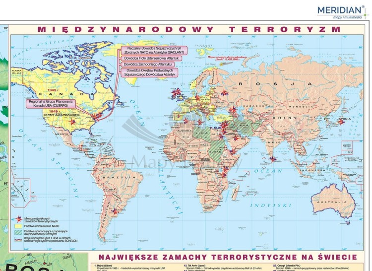 NATO - Międzynarodowy terroryzm. Fototapeta samoprzylepna. Całość