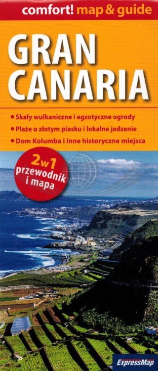 Gran Canaria. Laminowana mapa samochodowo-turystyczna + Miniprzewodnik wydawnictwa ExpressMap. Okładka