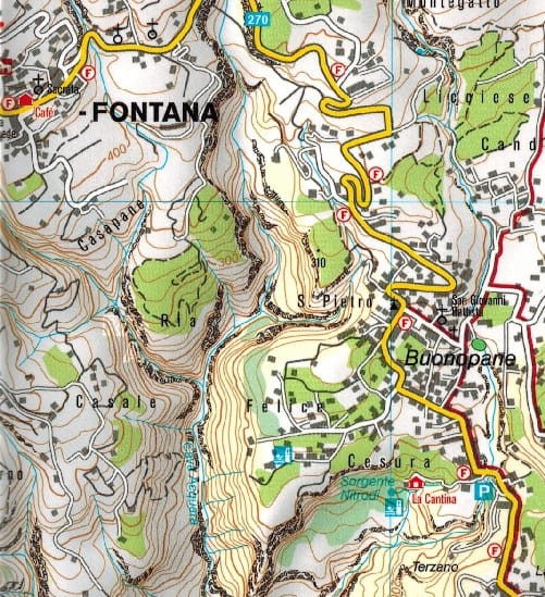 Wyspa Ischia i Procida. Laminowana mapa turystyczna 680 wydawnictwa Kompass. Fragment 1