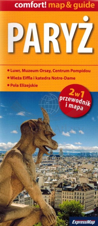 Paryż. Mapa / Laminowany plan miasta + miniprzewodnik wydawnictwa ExpressMap. Okładka