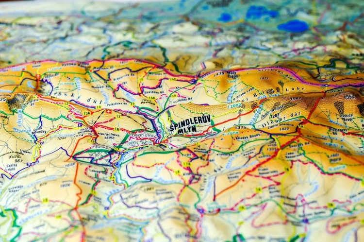 Karkonosze 1:66 666. Mapa plastyczna (trójwymiarowa). Fragment 3