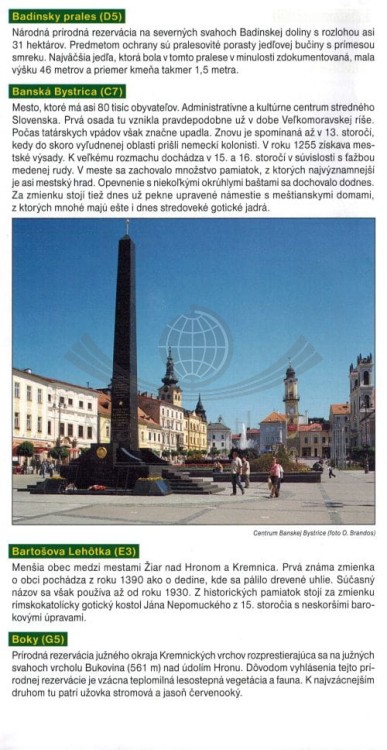 Góry Kremnickie / Kremnicke Vrchy, Polana. Mapa turystyczna 1093 wydawnictwa Shocart. Informator