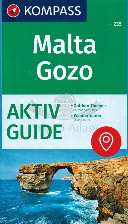 Malta i Gozo  mapa turystyczna 235 wydawnictwa  Kompass. Informator