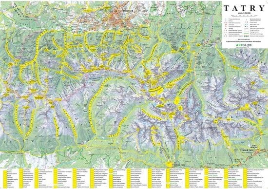 Tatry. Mapa zdrapka wydawnictwa ArtGlob. Całość 1
