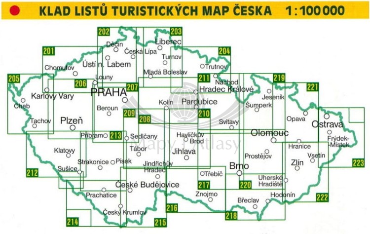 Czeska Szwajcaria, Średniogórze Czeskie. Mapa turystyczna 202 wydawnictwa Shocart. Pozostałe publikacje