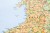 Wyspy Brytyjskie / Wielka Brytania i Irlandia 1:1 000 000. Mapa ścienna fizyczno-drogowa. Fragment 1