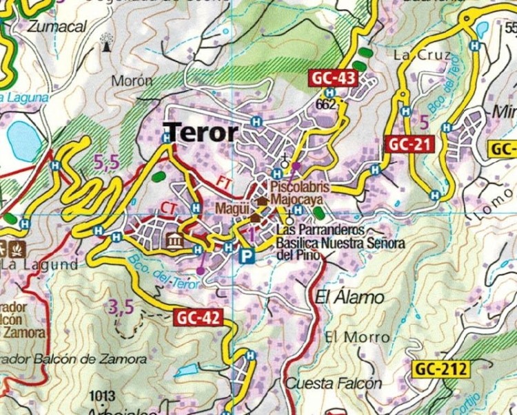 Gran Canaria. Wodoodporna mapa turystyczna 237 wydawnictwa Kompass. Fragment 2