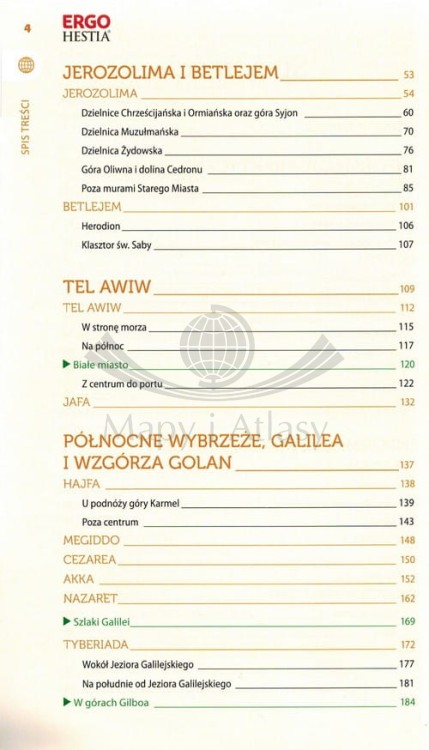 Izrael. Przewodnik wydawnictwa Bezdroża. Spis treści 2