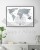 Świat. Mapa zdrapka Travel Map Flags World. Przykład oprawy i aranżacji