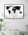Świat. Mapa zdrapka Travel Map Flags World. Przykład oprawy i aranżacji 3