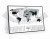 Świat. Mapa zdrapka Travel Map Flags World. Przykład oprawy częściowo zdrapanej mapy