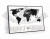 Świat. Mapa zdrapka Travel Map Flags World. Przykład oprawy zdrapanej mapy