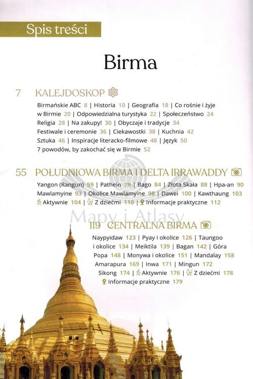Birma. Przewodnik Gold + mapa. Wydawnictwo Pascal. Spis treści 1