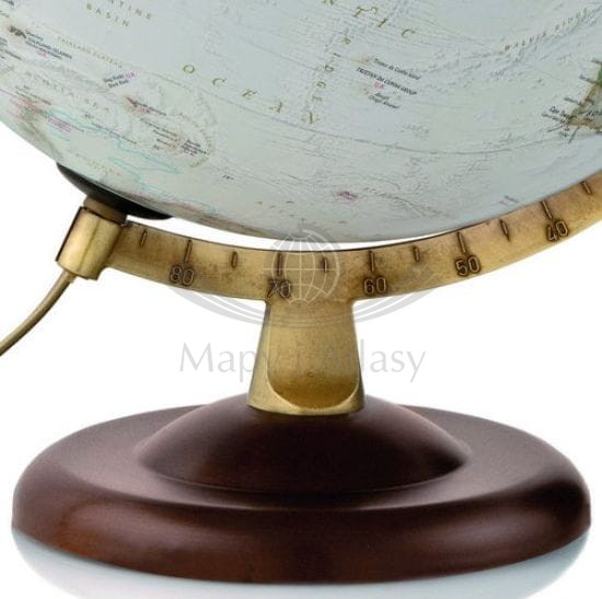 Globus Gold 30 cm. Wersja ekskluzywna. Podświetlany. National Geographic. Podstawa