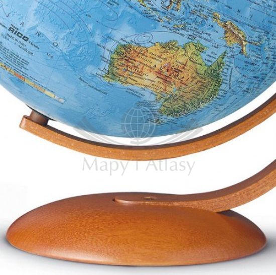 Globus Maximus 37 cm. Fizyczny i polityczny, podświetlany. Angielskie napisy. Producent: Nova Rico. Podstawa