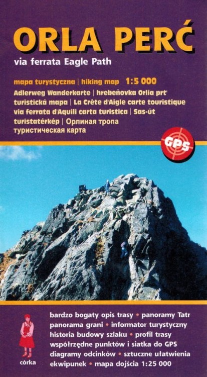 Orla Perć 1:5 000. Mapa turystyczna wydawnictwa Sygnatura. Okładka