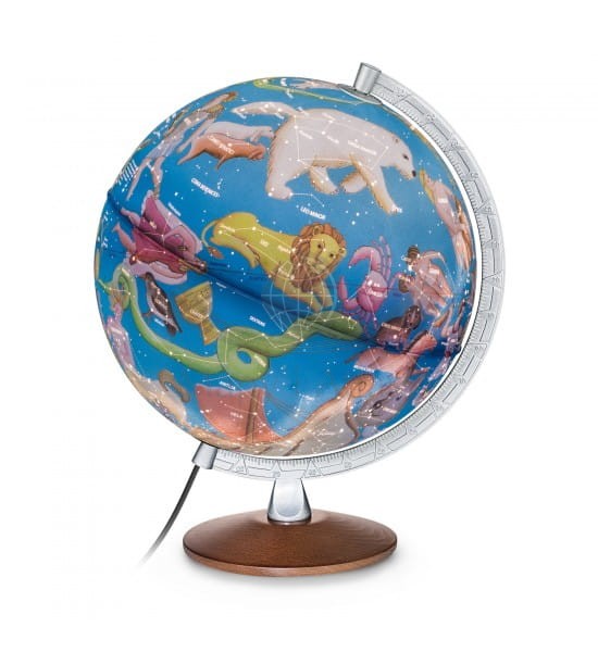 Globus nieba. Stellare Plus 30 cm. Podświetlany. Producent: Nova Rico. Po podświetleniu