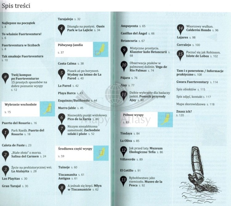 Fuerteventura. Przewodnik z mapą wydawnictwa Dumont. Spis treści