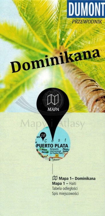 Dominikana. Przewodnik z mapą wydawnictwa Dumont. Mapa - okładka