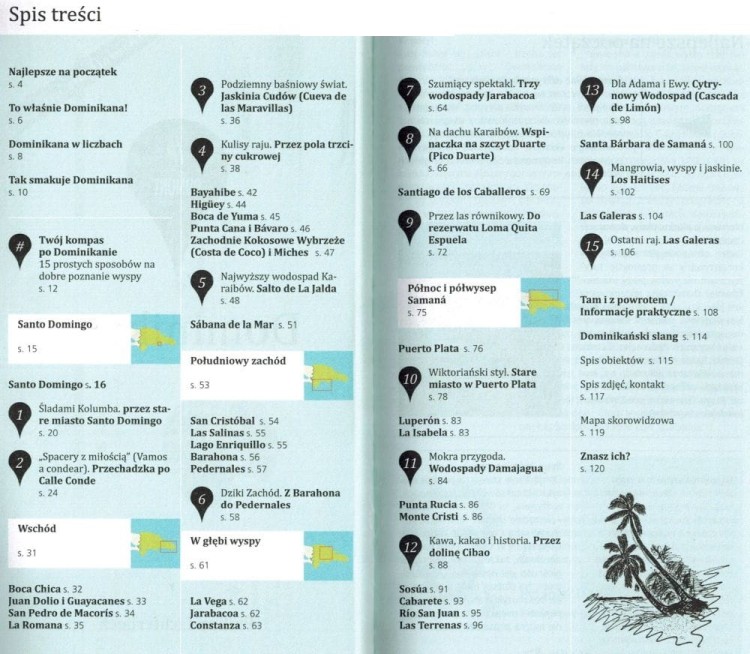 Dominikana. Przewodnik z mapą wydawnictwa Dumont. Spis treści