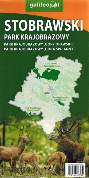 Stobrawski Park Krajobrazowy. Mapa turystyczna wydawnictwa Plan. Okładka  tył