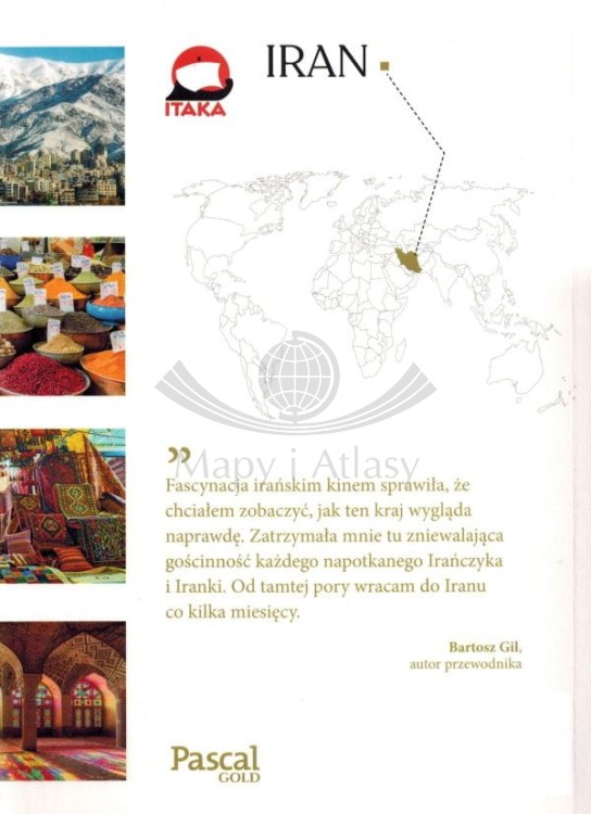 Iran. Przewodnik z mapą wydawnictwa Pascal z serii GOLD. Okładka tył