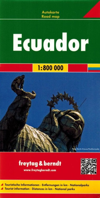Ekwador. Mapa samochodowo-turystyczna wydawnictwa Freytag & Berndt. Okładka