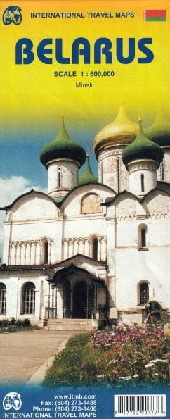 Białoruś. Mapa samochodowo-turystyczna wydawnictwa ITMB. Okładka