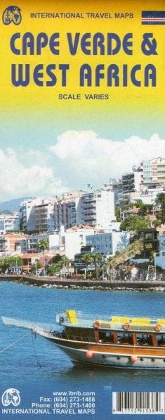 Wyspy Zielonego Przylądka i Afryka Zachodnia. Mapa samochodowo-turystyczna wydawnictwa ITMB. Okładka