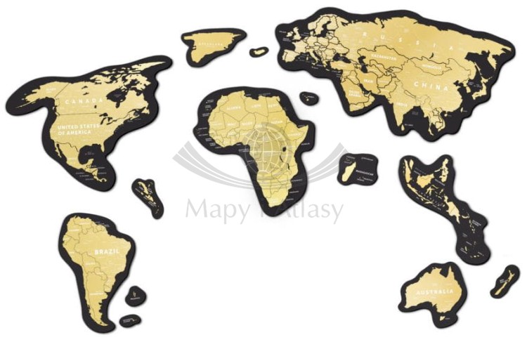 Świat. Zdrapka magnetyczna Magnetic World. Niezdrapana mapa