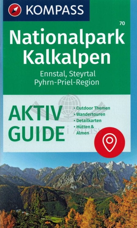 Nationalpark Kalkalpen. Laminowana mapa turystyczna 70 wydawnictwa Kompass. Informator