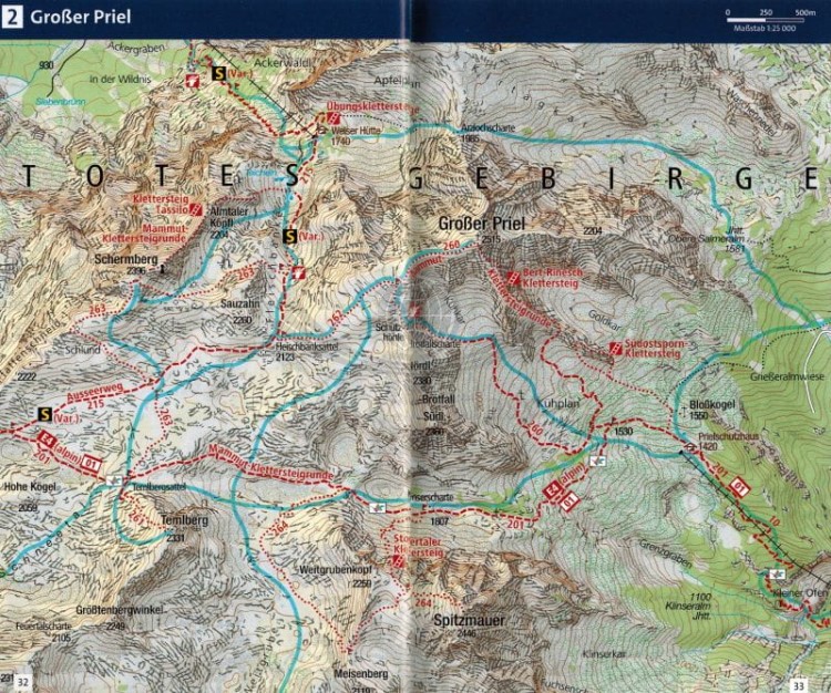 Nationalpark Kalkalpen. Laminowana mapa turystyczna 70 wydawnictwa Kompass. Informator przykładowa strona 1