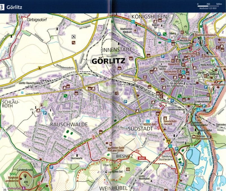 Górne Łużyce, Góry Żytawskie. Wodoodporna mapa turystyczna 811 wydawnictwa Kompass. Informator przykładowa strona 2